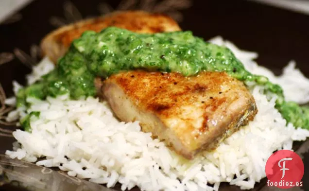 Mahi-mahi Con Chutney de Cilantro y Kiwi Fresco