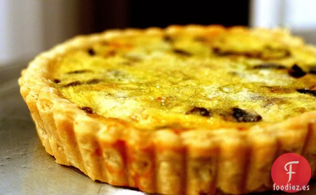 Quiche De Puerros Y Setas