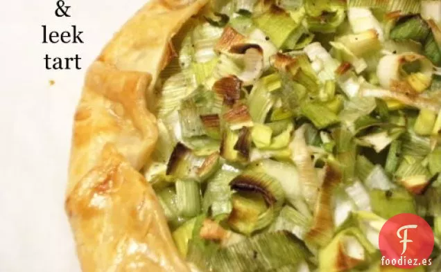 Tarta De Queso De Cabra Y Puerro