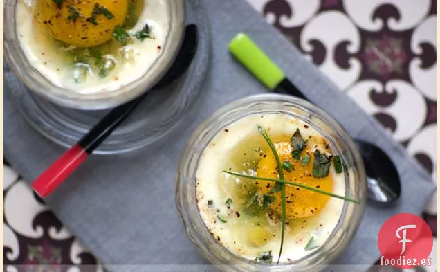 Huevos En Cocotte Con Salmón, Puerro Y Sus Mouillettes