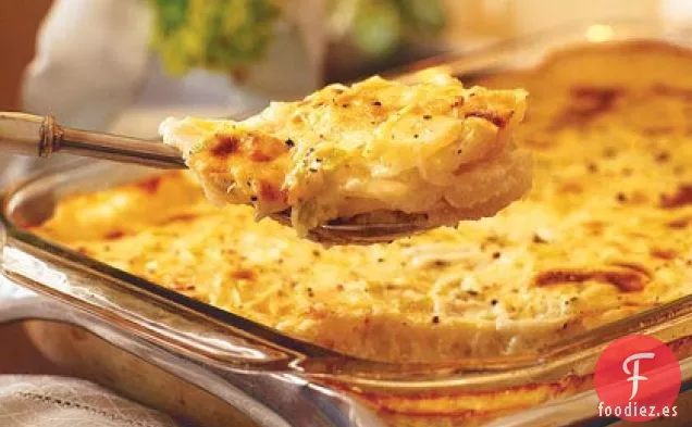 Gratinado de Patata y Puerro