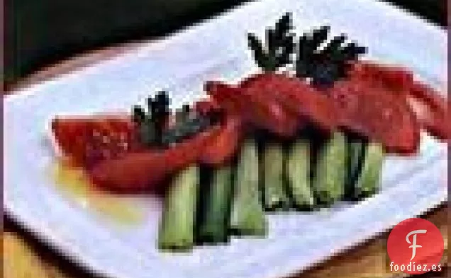 Ensalada de Tomate y Puerro de Verano