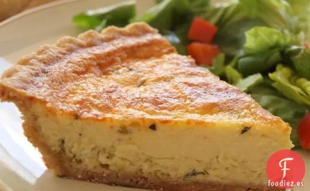 Quiche De Puerros Y Queso Parmesano