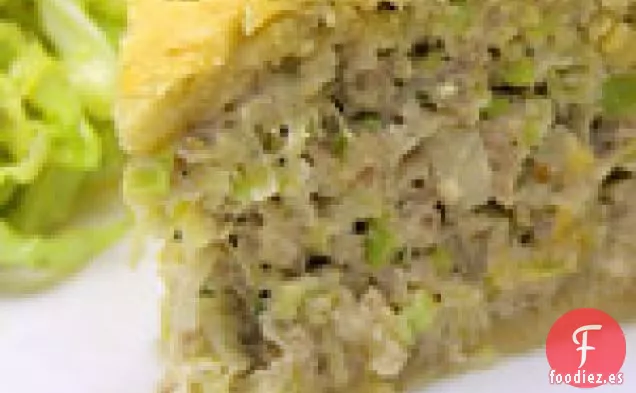 Pastel de Salchichas y Puerros
