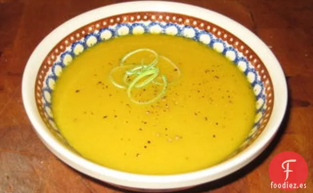 Sopa De Calabaza Con Puerros