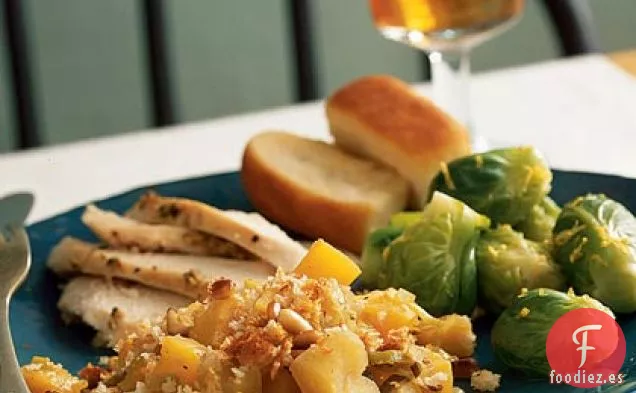 Gratinado de Calabaza, Manzana y Puerro