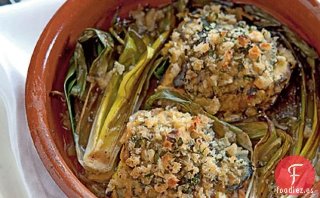 Muslos de Pollo del Diablo con Puerros Estofados