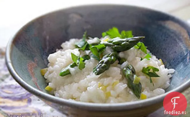 Risotto de Puerros de Espárragos