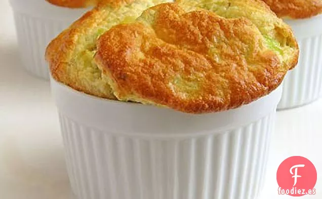 Soufflé De Ajo Verde, Puerro Y Queso De Cabra