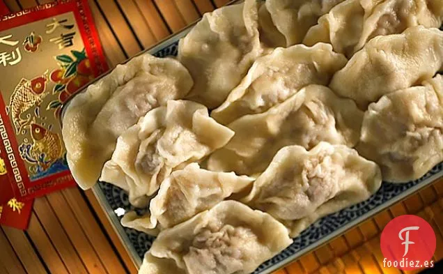 Relleno De Bola De Masa Hervida De Carne Y Puerro De Lao Yi