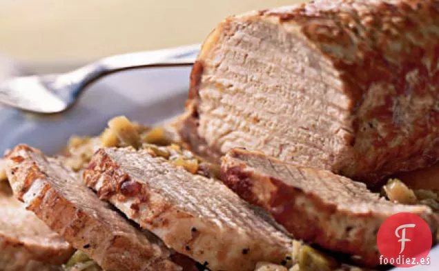 Lombo di Maiale Coi Porri (Lomo de Cerdo Asado en Sartén con Puerros)