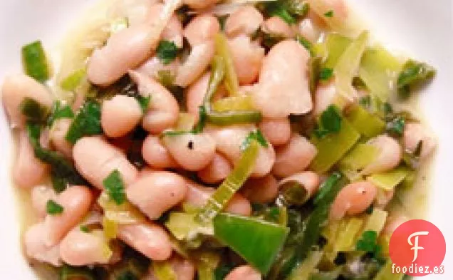 Cena De Esta Noche: Frijoles Blancos Más Cremosos Con Puerros