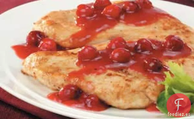 Pollo Con Salsa De Arándanos