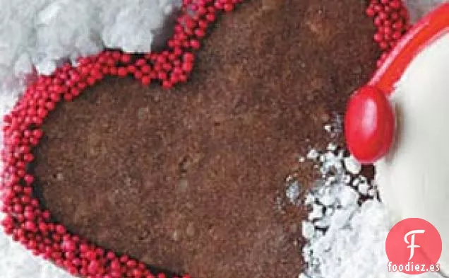 Corazones de chocolate festivos