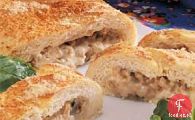 Stromboli De Salchicha Con Queso