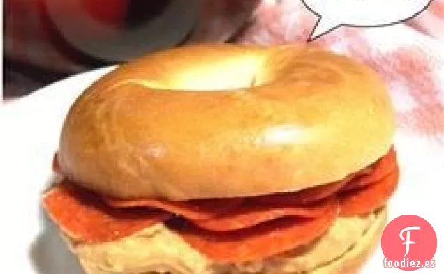 Sándwiches de bagel extraños