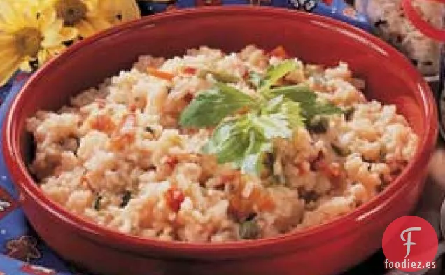 Mezcla de arroz con verduras
