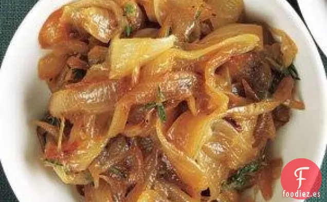 Receta De Cebolla Caramelizada Con Tomillo