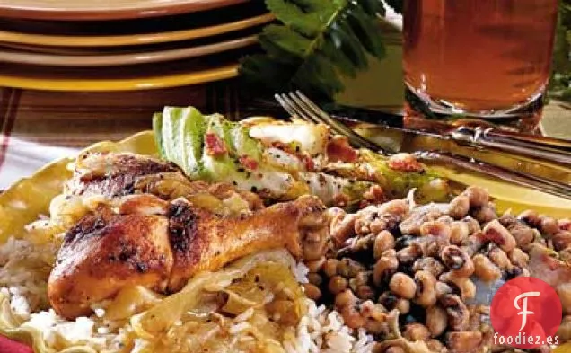 Pollo Casero y Cebollas