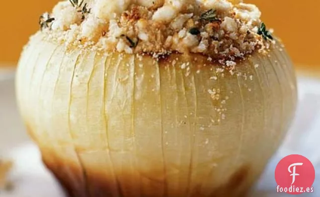 Cebollas al horno con Queso Feta