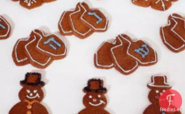 Proyectos de galletas navideñas: copos de nieve, tríos de Dreidel y adornos