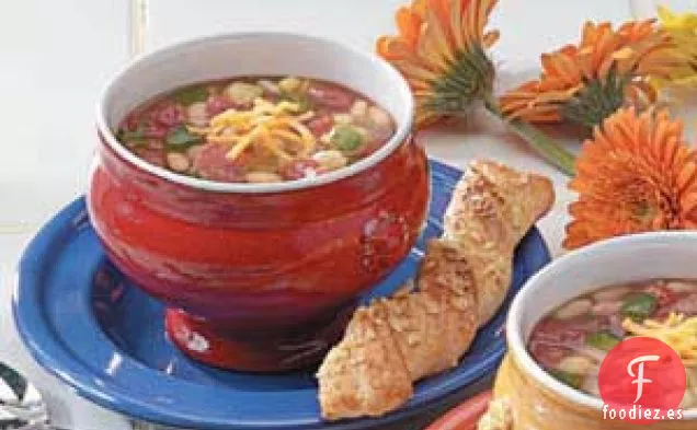 Sopa De Frijoles Y Verduras