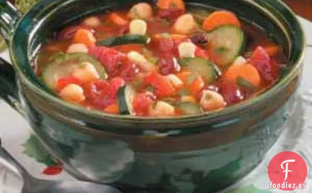 Sopa De Frijoles Y Verduras