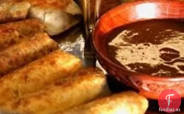 Rollitos De Huevo Con Filete De Queso