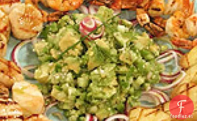 Ensalada De Patatas Y Mariscos A La Plancha