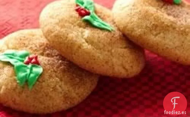Snickerdoodles navideños (mezcla de galletas)