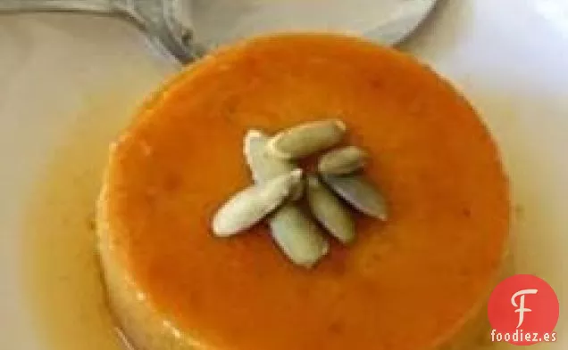 Flan de calabaza bajo en grasa