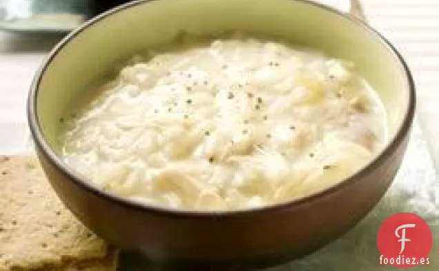 Sopa Cremosa De Pollo Y Arroz