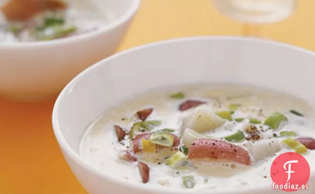Sopa de Cebolleta y Patata