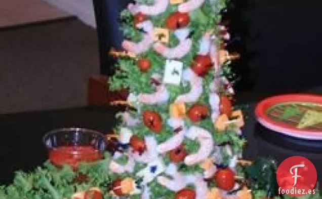 Árbol navideño de camarones de Mary