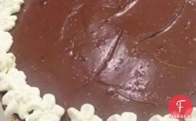 Cheesecake de mármol y chocolate glaseado