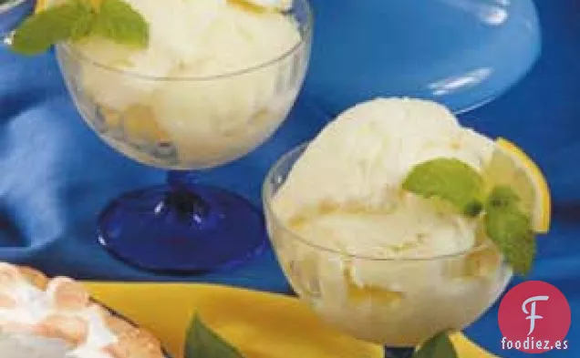 Yogur helado de limón