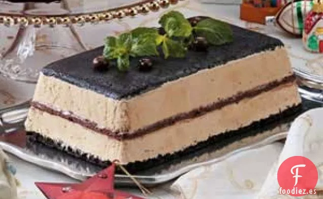 Postre De Helado De Café En Capas