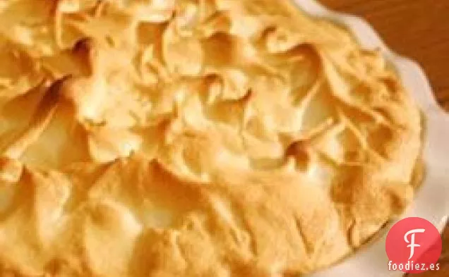 Pastel casero de pudín de plátano