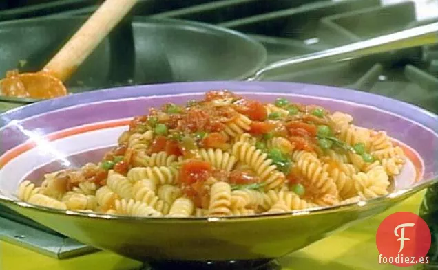 Pasta, Guisantes, Jamón y Cebolla de Emmanuel