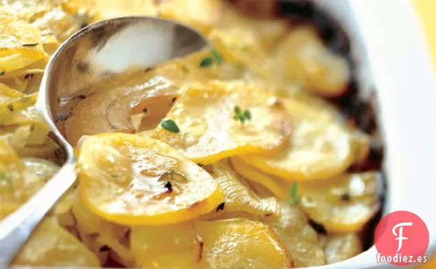 Gratinado De Manzana, Patata Y Cebolla