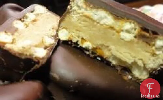 Bocaditos de pretzel rellenos de mantequilla de maní de Jan.