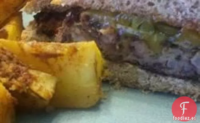 Hamburguesas de frijoles negros y cebada