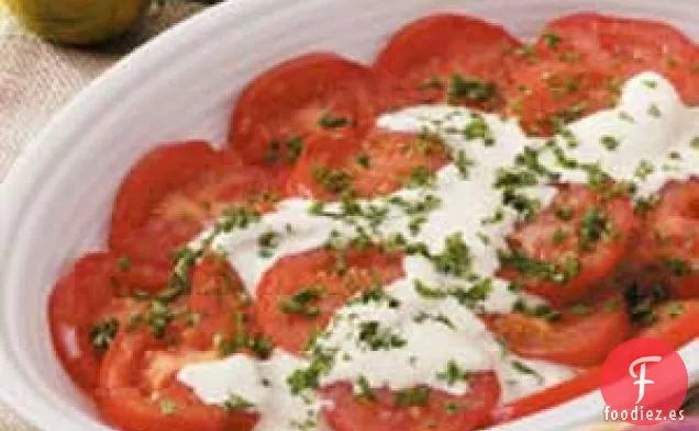 Tomates Con Salsa De Rábano Picante