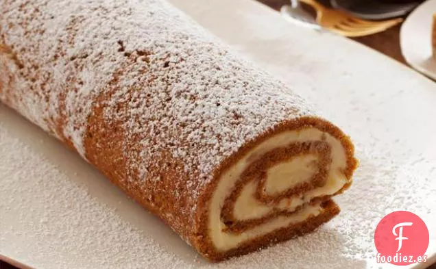 Rollo De Calabaza Con Crema De Jengibre