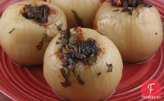 Receta de Cebolla Rellena de Crockpot
