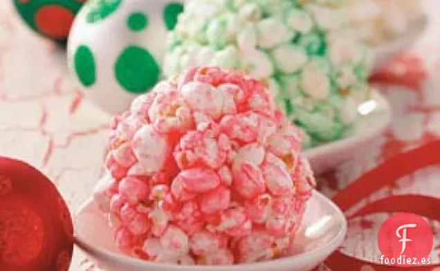 Bolas de palomitas de maíz tradicionales