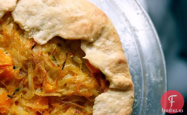 Galette De Calabaza Y Cebolla Caramelizada