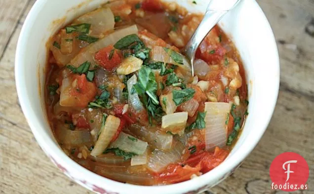 Chutney De Jengibre, tomate Y Cebolla Dulce