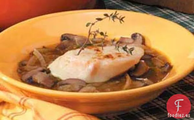 Sopa De Cebolla Y Champiñones Portobello