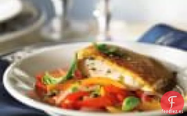 Pescado con costra de pan